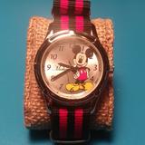 Disney Accessories | Mickey Mouse Watch | Color: Red/Silver | Size: Os