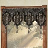 Nottingham Wide Contour Valance Black 57 x 19, 57 x 19, Black