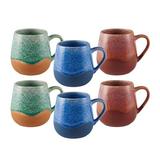 Pfaltzgraff Wave Reactive Mug, 15-Ounce, Multicolor Ceramic/Earthenware & Stoneware in Blue/Brown/Green, Size 3.94 H in | Wayfair 5282156
