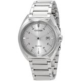 Silver Dial Stainless Steel Watch -87a - Metallic - Citizen Watches