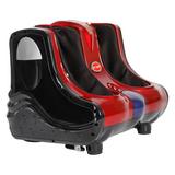 Inbox Zero Foot & Calf Heated Massage Chair Electric Shiatsu Kneading Machine in Red, Size 15.9 H x 16.1 W x 16.5 D in | Wayfair
