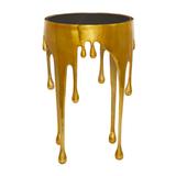 Juniper + Ivory Grayson Lane 25 In. x 16 In. Contemporary Accent Table Gold Aluminum - 77439
