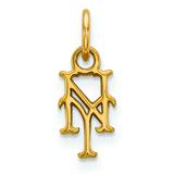 Women's New York Mets 10k Yellow Gold Extra Small Pendant