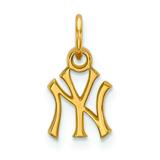 Women's New York Yankees 14k Yellow Gold Extra Small Pendant