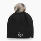 Women's '47 Black Houston Texans Serengeti Beanie with Pom
