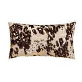 Grouchy Goose Cowhide Pillows Alternative Cowhide Animal Print Lumbar Pillow in Brown, Size 12.0 H x 22.0 W x 5.0 D in | Wayfair 81039