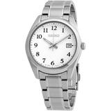 Core Quartz White Dial Watch - Metallic - Seiko Watches