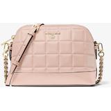 Large Quilted Leather Dome Crossbody Bag - Pink - Michael Kors Shoulder Bags