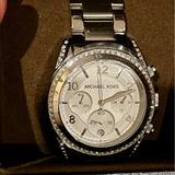 Michael Kors Accessories | Bn Michael Kors Women's Blair Silver-Tone Watch | Color: Silver | Size: Os