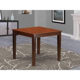 Red Barrel Studio® Dining Room Table- Square Table Top & 4 Wooden Legs Kitchen Room Table Linen White Finish Wood in Brown/Green | Wayfair