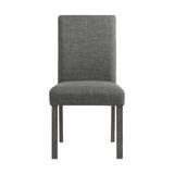 Lark Manor™ Gadsden Side Chair in Charcoal Upholstered/Fabric in Black/Gray, Size 38.0 H x 20.0 W x 24.0 D in | Wayfair