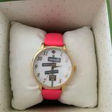 Kate Spade Accessories | Host Pick Kate Spade Rare Ny Metro Pink Watch | Color: Pink/White | Size: Os