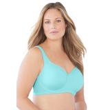 Plus Size Women's Underwire Microfiber T-Shirt Bra by Comfort Choice in Pale Ocean (Size 38 C)