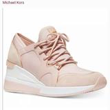Michael Kors Shoes | Michael Kors Liv Trainer Pinkrose Gold | Color: Gold/Pink | Size: 8.5