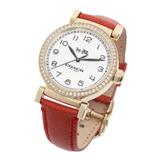 Coach Accessories | New Coach Watch With Red Leather Strap Retail $370 | Color: Red | Size: Os