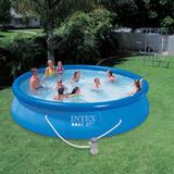 Intex 10' x 30" Above Ground Pool w/Cartridge Filter Pump, 2 Filters & Cover Plastic in Gray, Size 30.0 H x 120.0 W in | Wayfair