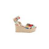 Alice + Olivia Wedges: Blue Solid Shoes - Size 36