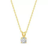 Atit Diamond 1/4 Ct. T.w. Rabbit Ear Diamond Pendant Necklace In 14K Rose Gold, Yellow