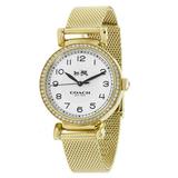 Coach Accessories | New Coach Madison Steel Watch. Retail $380 | Color: Gold | Size: Os