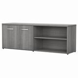 Bush Business Furniture Studio C Low Storage Cabinet with Doors and Shelves in Platinum Gray - Bush Business Furniture SCS160PG