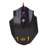 Redragon M908 Impact 12400 DPI Gaming Mouse with RGB Backlighting, Black