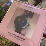 Kate Spade Accessories | Auth. Kate Spade 41 Scallop Stainless Steel Watch | Color: Black | Size: 41mm- 16mm X 175mm Strap