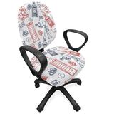 East Urban Home Motifs of Oriental Box Cushion Armchair Slipcover Polyester | Wayfair 9633884C9A2B47E6A2CF99107EC202BC