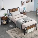 17 Stories Chiadi Platform 3 Piece Bedroom Set Wood/Metal in White, Size Twin | Wayfair C76825A8B4EA45938E9E20BA8CFCAB1B