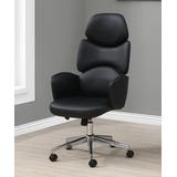 Monarch Specialties Office Chairs BLACK - Black High-Back Faux Leather Executive Office Chair