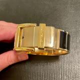 Michael Kors Jewelry | Michael Kors Black And Gold Bangle Bracelet | Color: Black/Gold | Size: Os