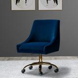 Etta Avenue™ Westlyn Task Chair Upholstered in Green/Blue, Size 35.0 H x 21.5 W x 24.0 D in | Wayfair AC0F3E9D0FDC4F26B9E27E40A05A66ED
