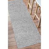 Brown/Gray Area Rug - Mercer41 Chantily Silver Area Rug Polypropylene in Brown/Gray, Size 30.0 W x 1.97 D in | Wayfair