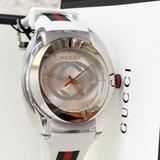 Gucci Accessories | $398 *New* Gucci Unisex Sync Sport Watch, 46mm | Color: Silver/White | Size: Os