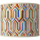 Synthesis Giclee Round Drum Lamp Shade 14x14x11 (Spider)