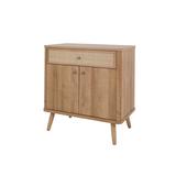 Thelma KD Rattan Small Cabinet 1 Drawer + 2 Doors - New Pacific Direct 1340017