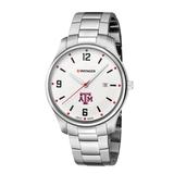 Men's Wenger by Swiss Army Silver Texas A&M Aggies City Active Stainless Steel Bracelet Watch