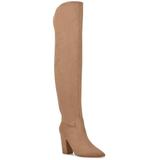 Goforit Over The Knee Heeled Boots - Natural - Nine West Boots