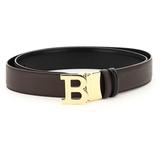 B Buckle Belt - Black - Bally Belts
