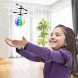 Bruce&Shark Flash Flying Ball Infrared Induction Colorful LED Disco RC Helicopter Toy, Size 3.2 H x 8.0 W x 8.0 D in | Wayfair T005-009~002WF
