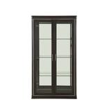 Rosdorf Park Portslade Curio Cabinet Wood/Glass in Brown, Size 76.0 H x 18.0 W x 42.0 D in | Wayfair F338C2D8172143EEB44A405BE8ECD3F4