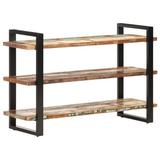 Union Rustic Adream 47.24" Wide Solid Wood Server Wood in Black/Brown, Size 29.53 H x 47.24 W x 15.75 D in | Wayfair