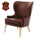 Bjorn Top Grain Leather Accent Chair - New Pacific Direct 1900155-426
