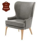 Bjorn Top Grain Leather Accent Chair - New Pacific Direct 1900155-428
