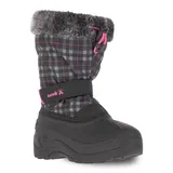 Kamik Mini Kids' Waterproof Snow Boots, Girl's, Size: 13, Black Pink
