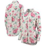 Women's Wes & Willy White Alabama Crimson Tide Crepe Full-Button Swimsuit Cover-Up