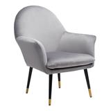 Alexandria Accent Chair Light Gray - Zuo Modern 109048