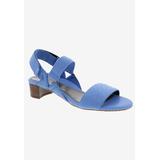 Wide Width Women's Virtual Sandal by Ros Hommerson in Blue Elastic (Size 10 1/2 W)