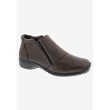 Wide Width Women's Superb Comfort Bootie by Ros Hommerson in Brown Leather (Size 7 1/2 W)