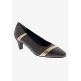 Wide Width Women's Kiwi Pump by Ros Hommerson in Brown Bronze Lizard (Size 10 1/2 W)