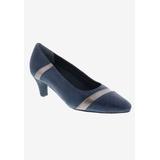 Women's Kiwi Pump by Ros Hommerson in Navy Pewter Lizard (Size 9 M)